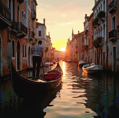 Solnedgang i Venezia